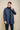 Barracuda - Casaco Trench Coat Clássico Leve Masculino Azul Marinho