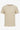 Camiseta clássica bege canelada para homens
