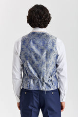 Belmont - Colete azul-marinho de corte ajustado para homem