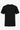 Camiseta clássica canelada preta para homens