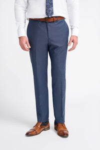 Bond - Calças xadrez azul-marinho para homem