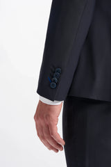 Bond - Blazer masculino azul-marinho escuro com abotoamento duplo