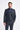 Bond - Blazer masculino azul-marinho escuro com corte sob medida
