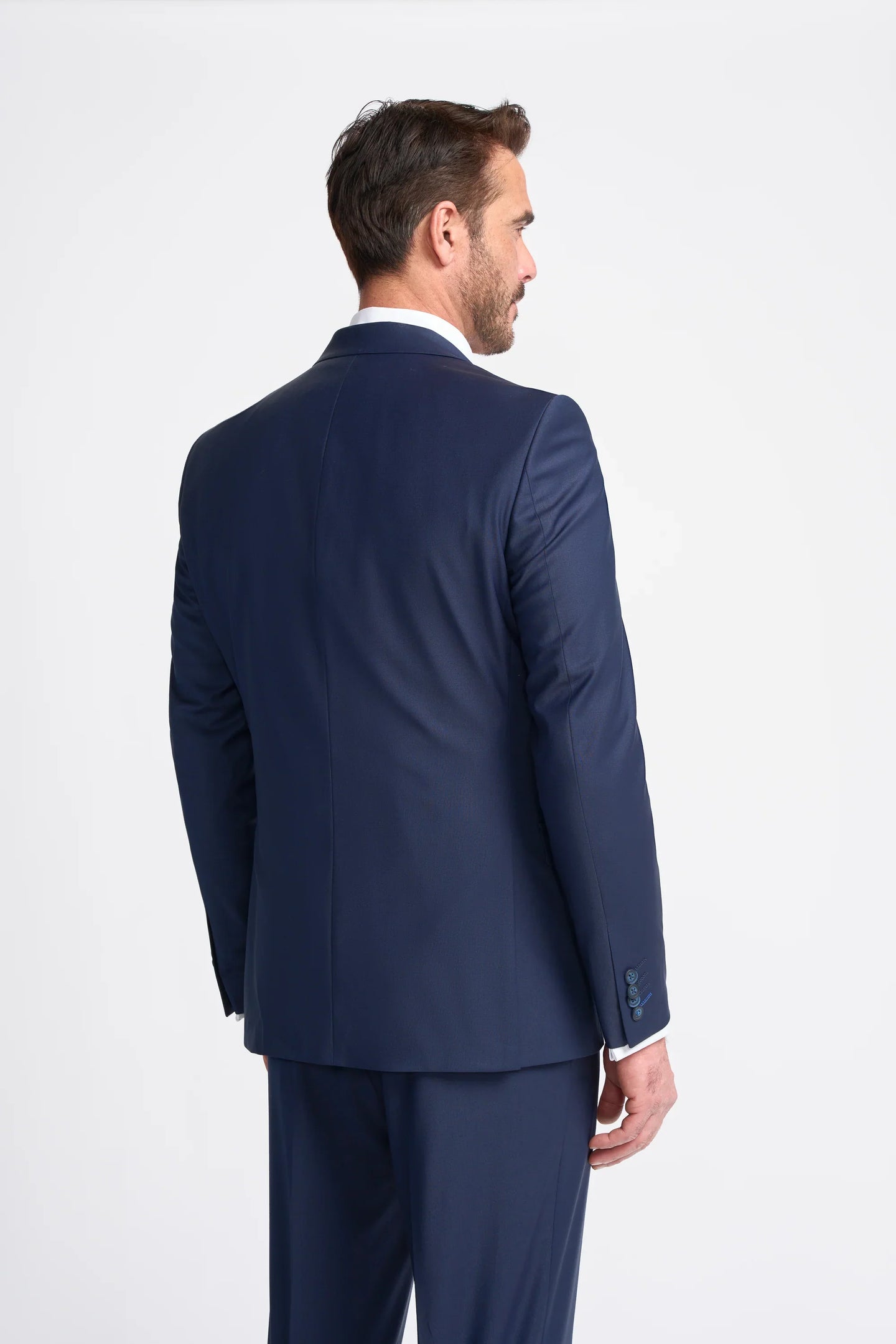 Bond - Blazer masculino azul-marinho de corte ajustado