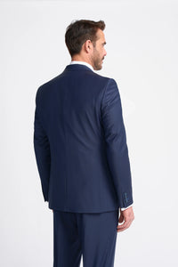 Bond - Blazer masculino azul-marinho de corte ajustado