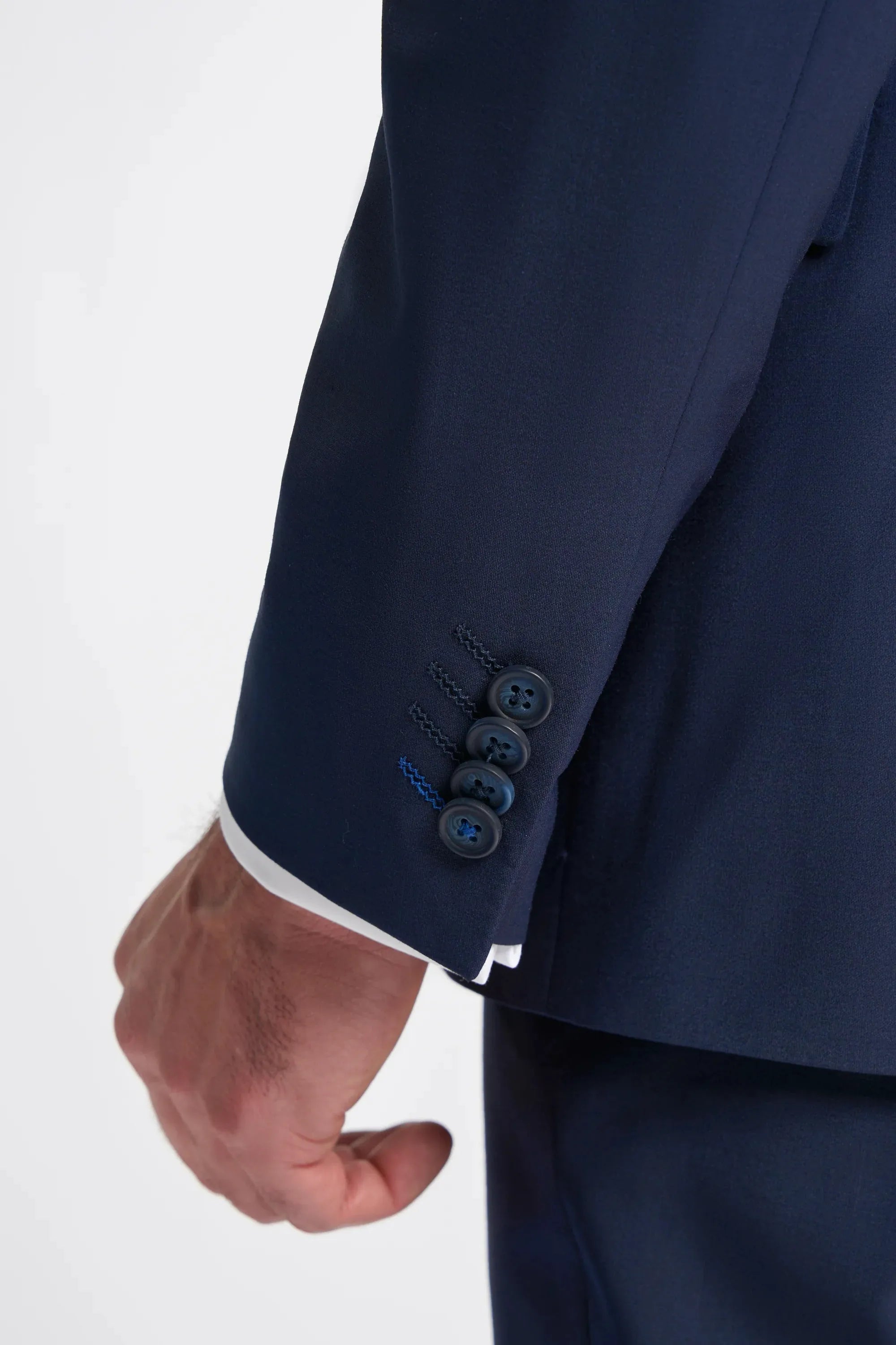 Bond - Blazer masculino azul-marinho de corte ajustado