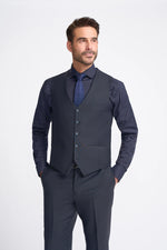 Colete Bond masculino azul-marinho escuro