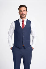 Colete masculino azul-marinho Bond