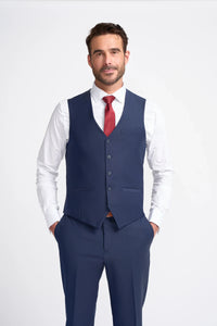 Colete masculino azul-marinho Bond