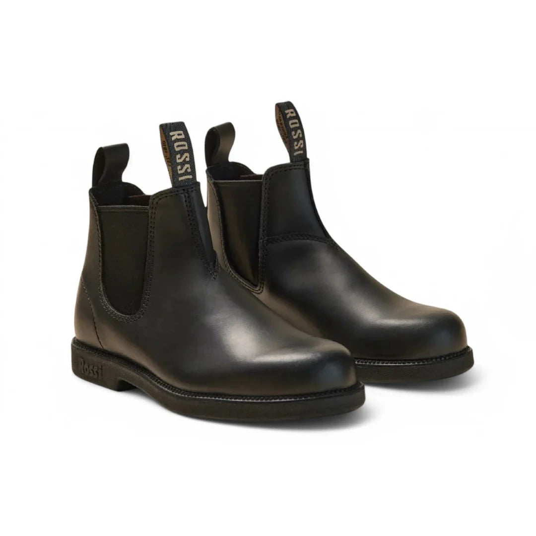 Botas Chelsea Booma 607 em couro preto