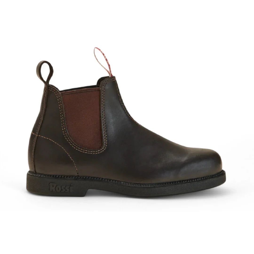 Botas Chelsea Booma 607 em couro marrom