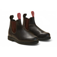 Botas Chelsea Booma 607 em couro marrom
