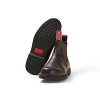 Botas Chelsea Booma 607 em couro marrom