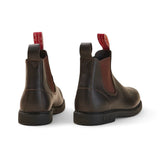 Botas Chelsea Booma 607 em couro marrom