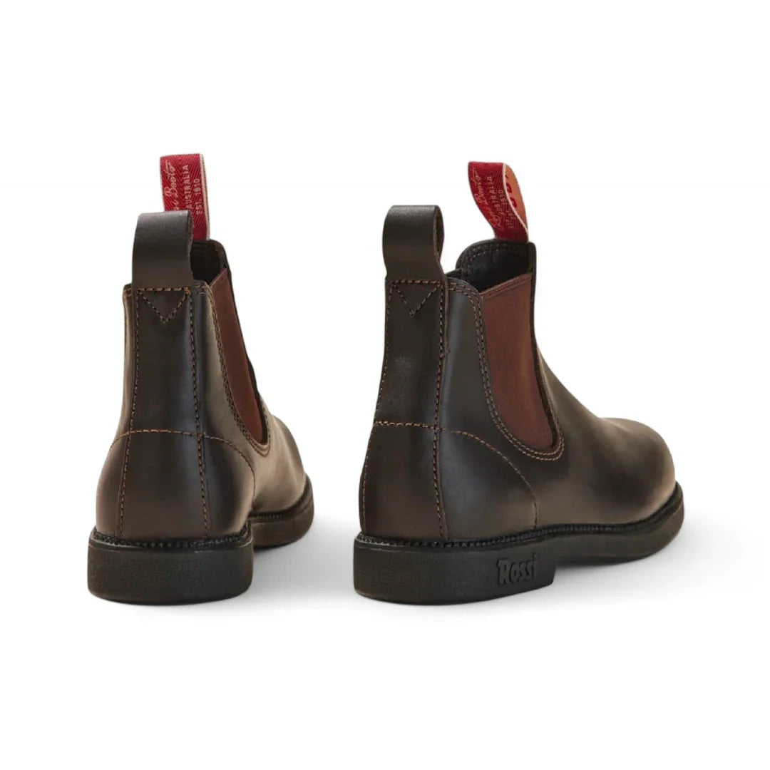Botas Chelsea Booma 607 em couro marrom