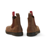 Botas Chelsea Booma 607 em couro marrom rústico