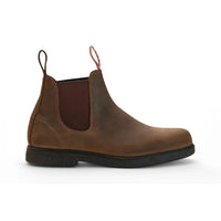 Botas Chelsea Booma 607 em couro marrom rústico