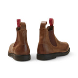 Botas Chelsea Booma 607 em couro marrom claro