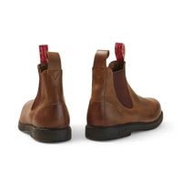 Botas Chelsea Booma 607 em couro marrom claro