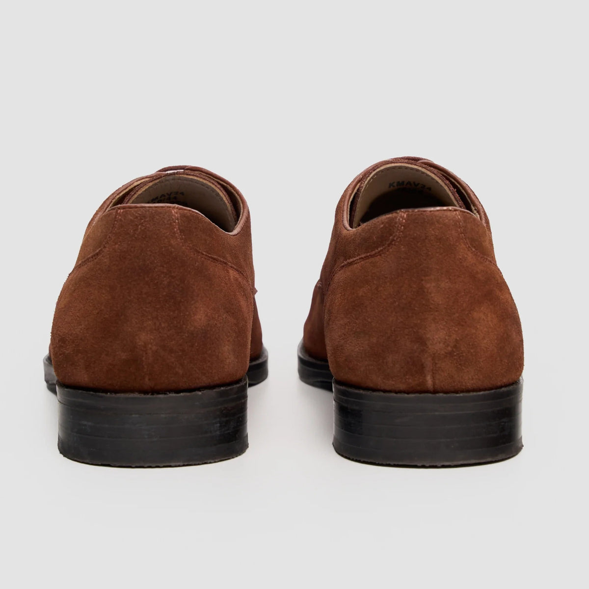 Brera - Sapatos Derby Clássicos Masculinos em Camurça Marrom com Cadarço