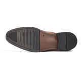 Cambridge - Sapatos Derby Brogue Wingtip Masculinos em Castanho Claro