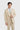 Camden - Terno masculino bege xadrez de 3 peças