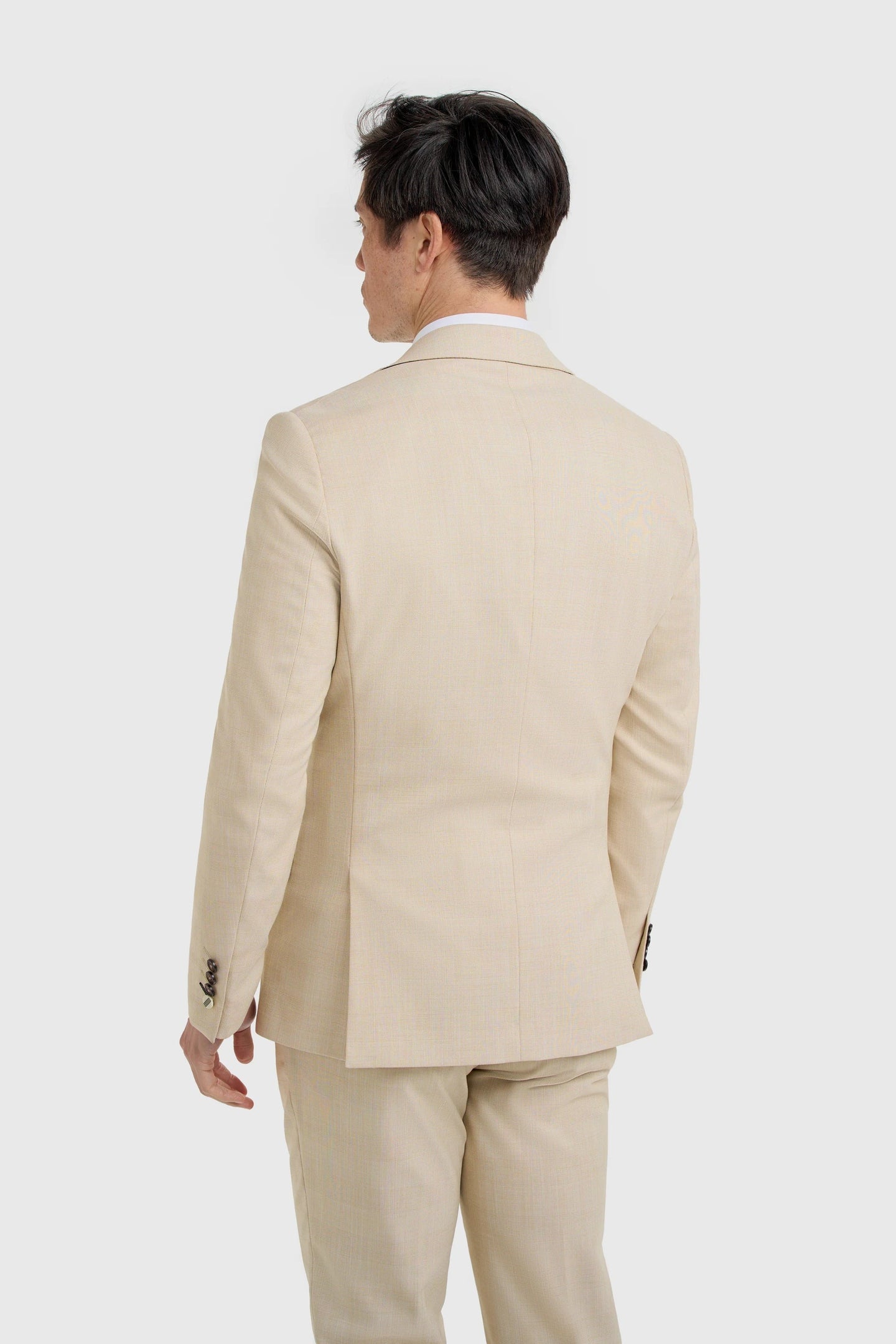 Camden - Blazer masculino xadrez bege
