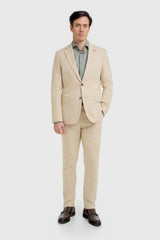 Camden - Blazer masculino xadrez bege