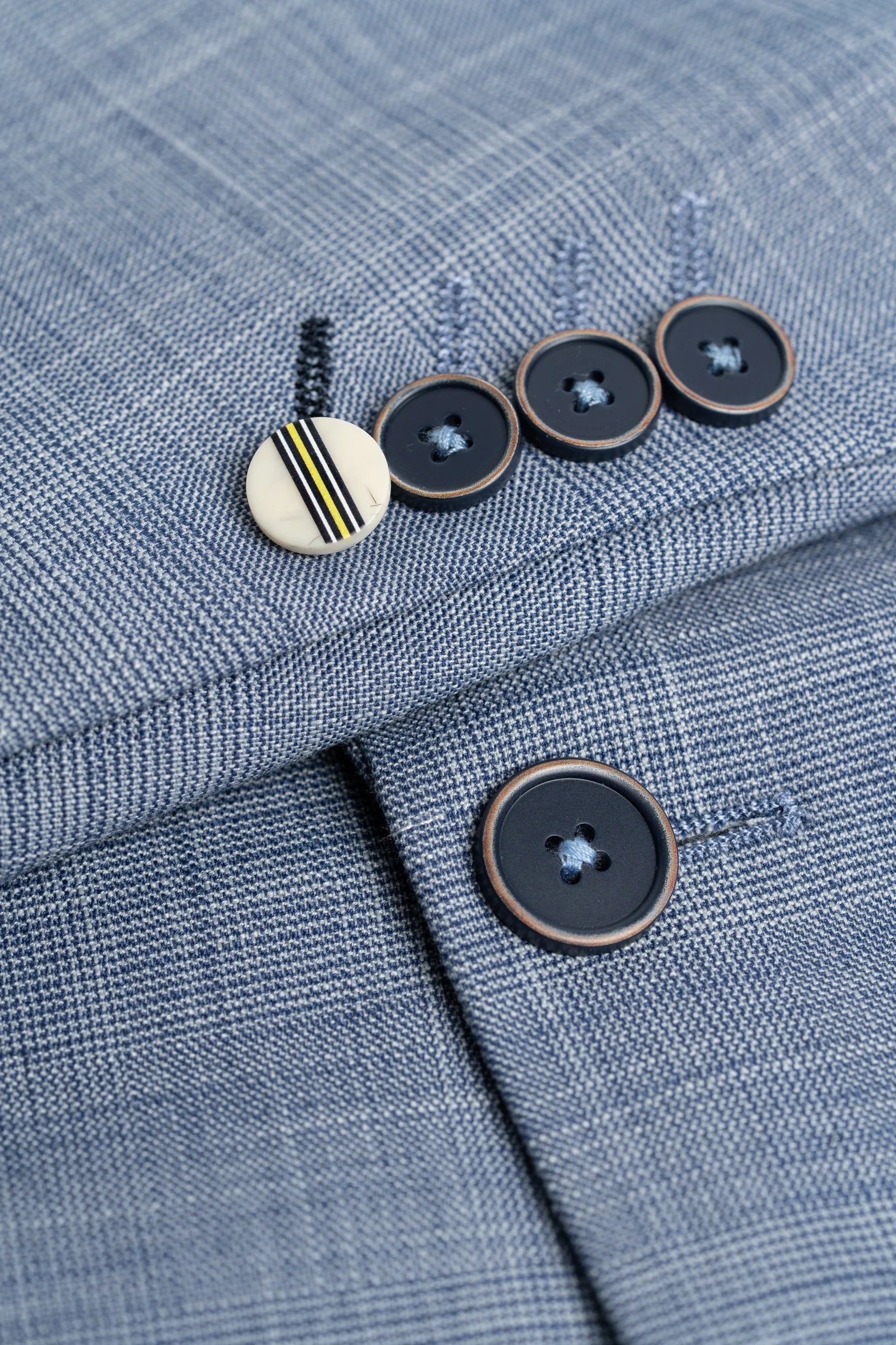 Camden - Blazer masculino xadrez azul