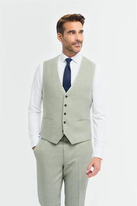 Camden - Colete masculino verde-sálvia