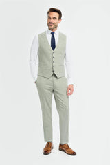 Camden - Colete masculino verde-sálvia
