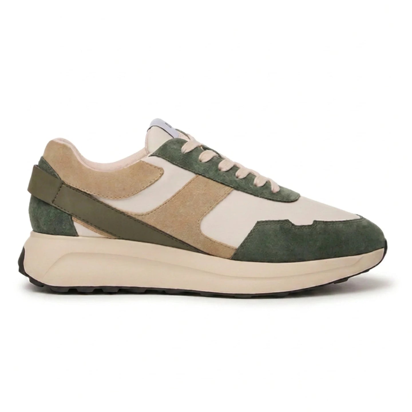 Canberra - Tênis masculino de camurça leve verde sálvia