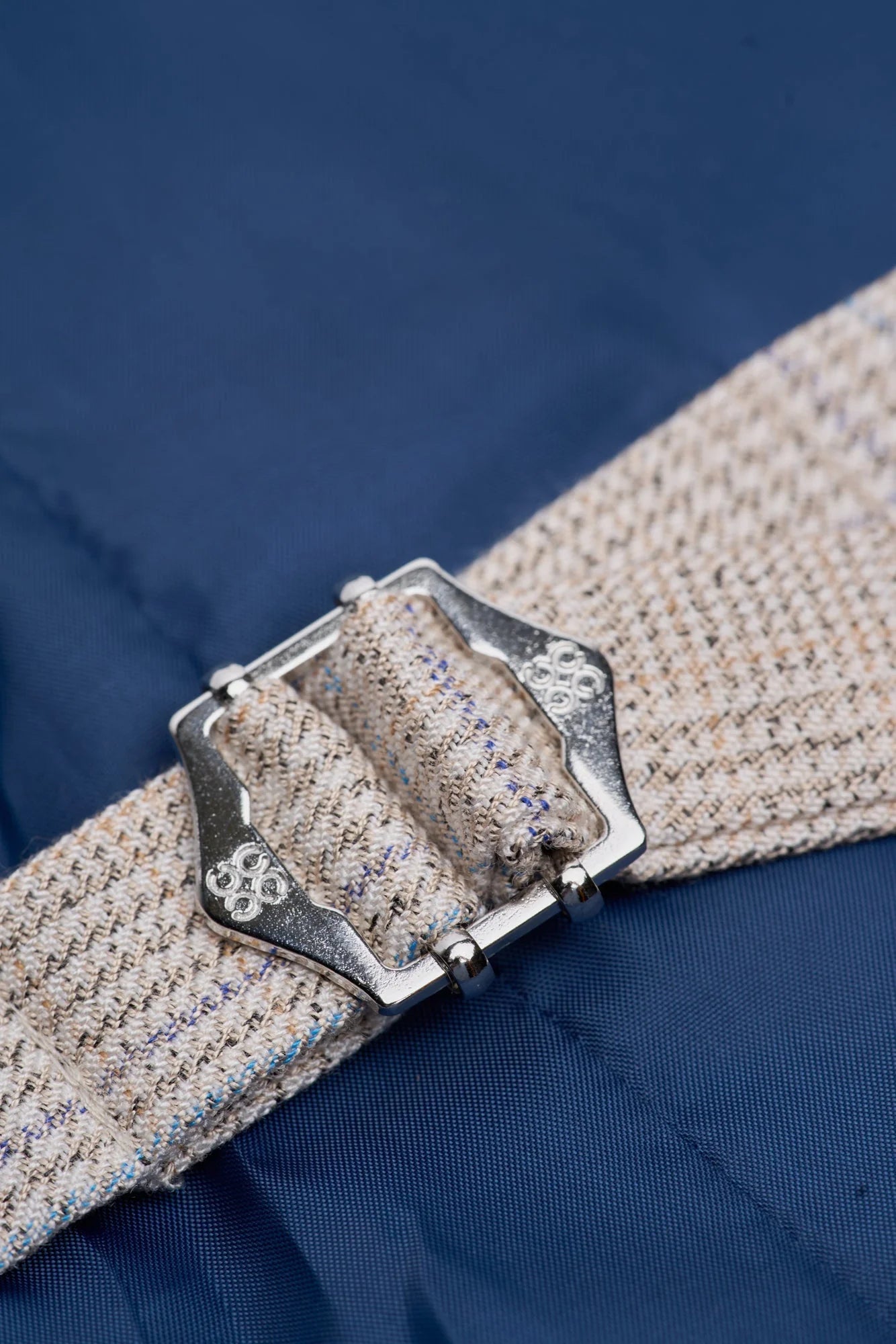 Caridi - Colete de casamento masculino em tweed bege