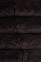 Caridi - Calças masculinas em tweed marrom