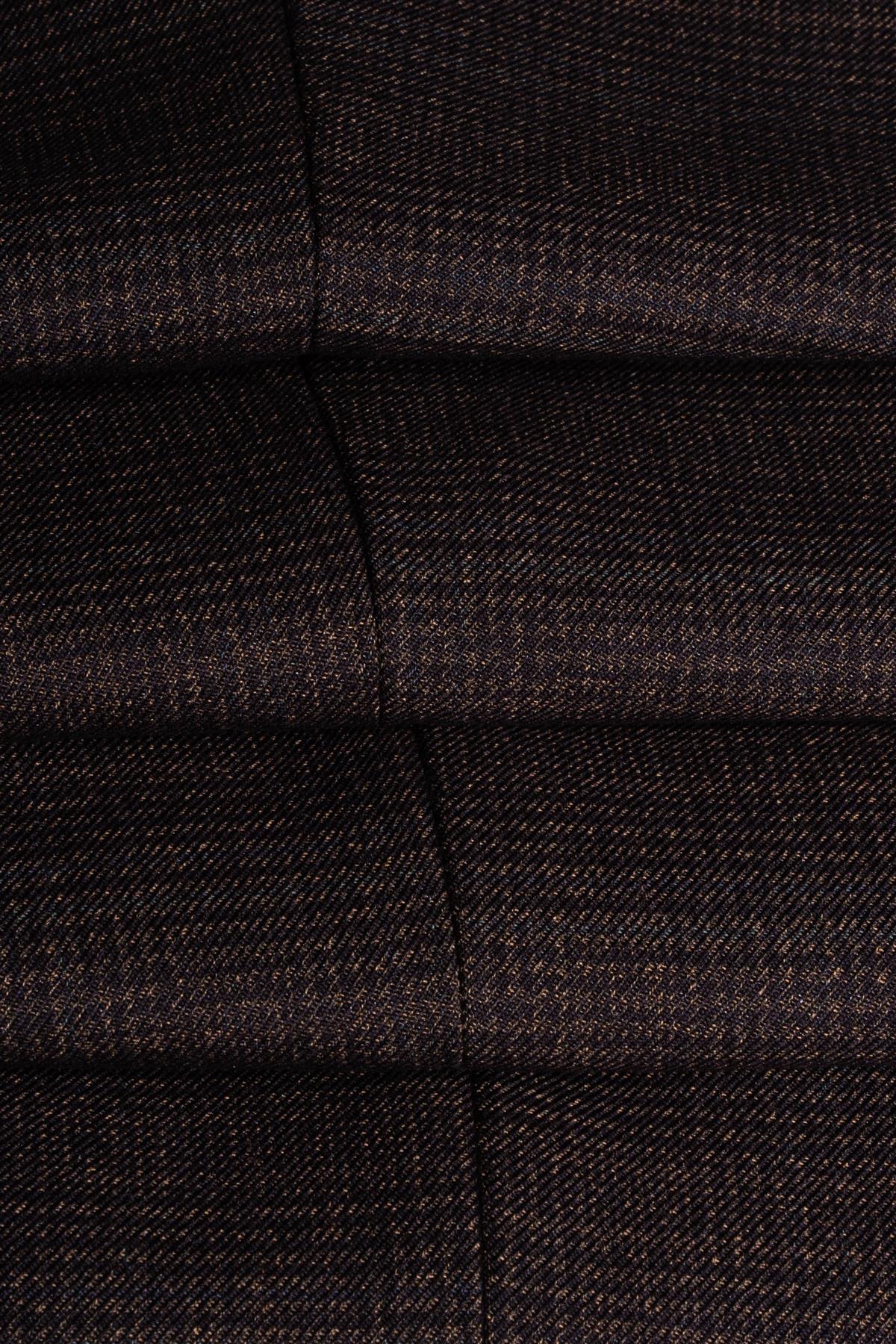 Caridi - Calças masculinas em tweed marrom