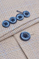 Caridi - Blazer de casamento masculino em tweed bege