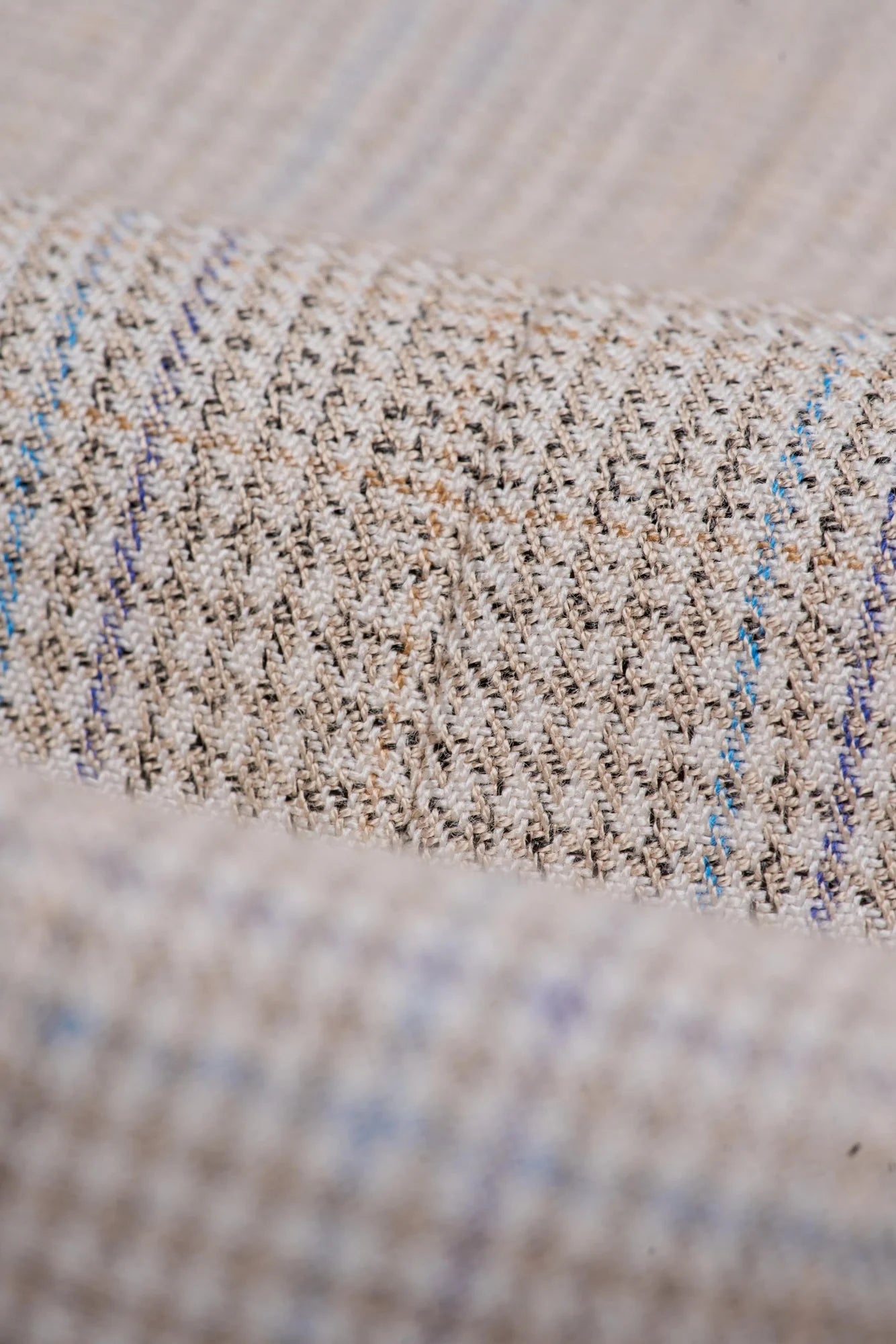 Caridi - Calças de casamento masculinas em tweed bege
