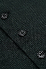 Caridi - Colete masculino em tweed verde-oliva