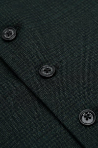 Caridi - Colete masculino em tweed verde-oliva