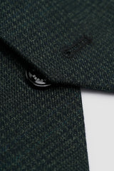 Caridi - Colete masculino em tweed verde-oliva