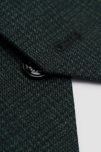 Caridi - Colete masculino em tweed verde-oliva