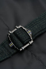 Caridi - Colete masculino em tweed verde-oliva