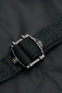 Caridi - Colete masculino em tweed verde-oliva
