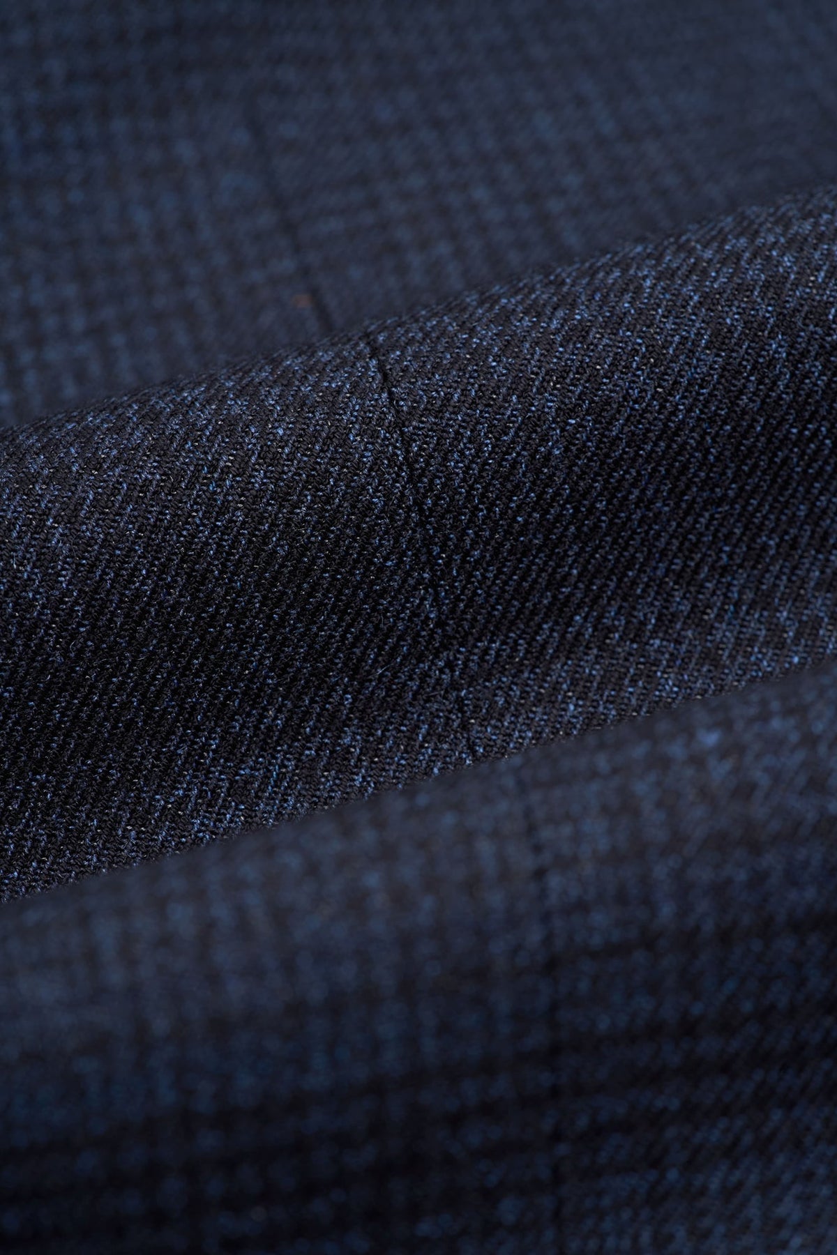 Caridi - Calças masculinas de tweed azul marinho