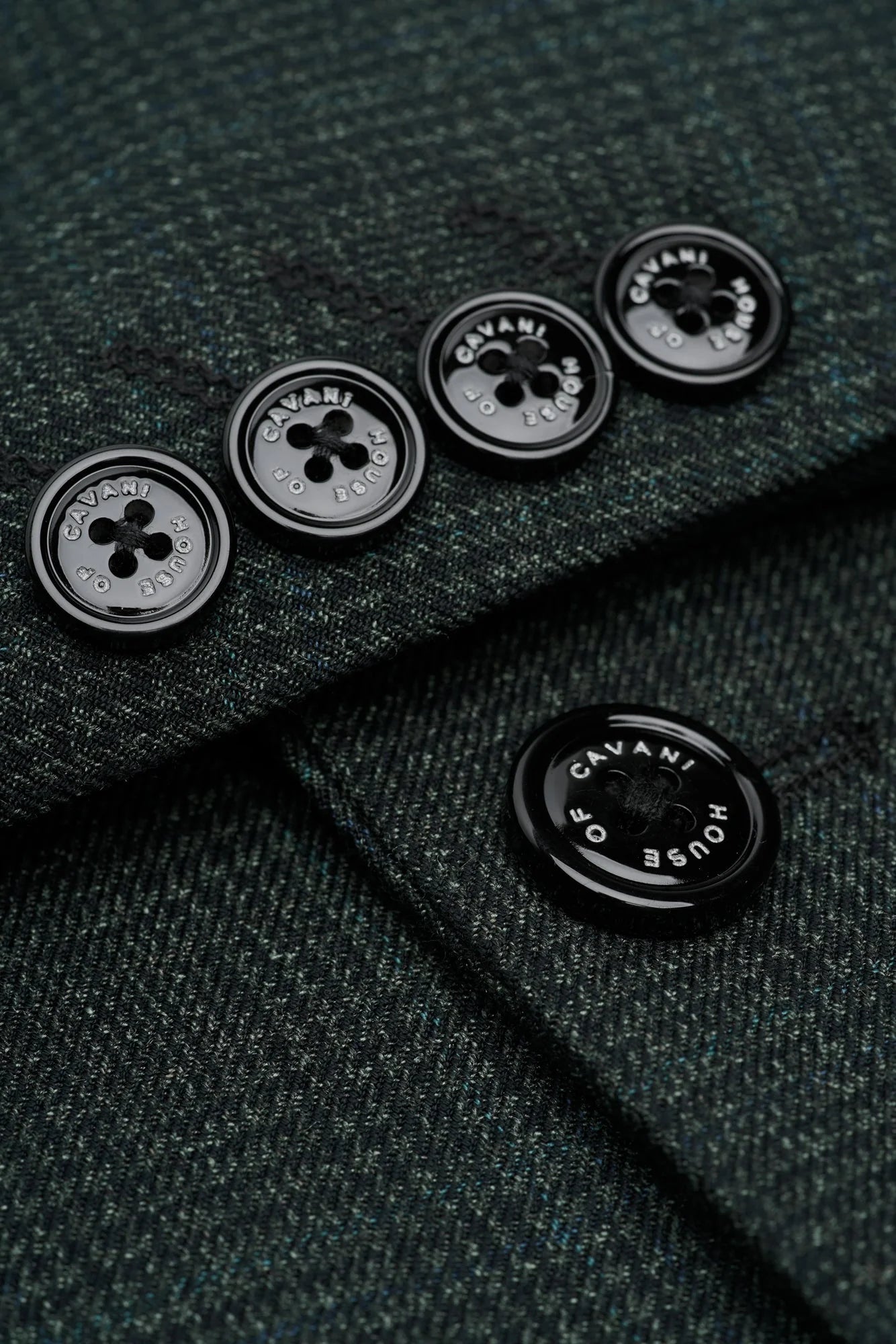 Caridi - Blazer masculino em tweed verde-oliva