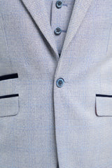 Caridi - Blazer masculino azul claro para casamento