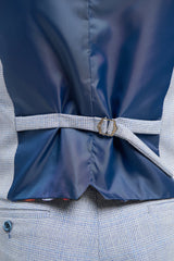 Caridi - Colete azul claro masculino para casamento