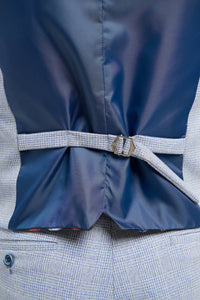 Caridi - Colete azul claro masculino para casamento