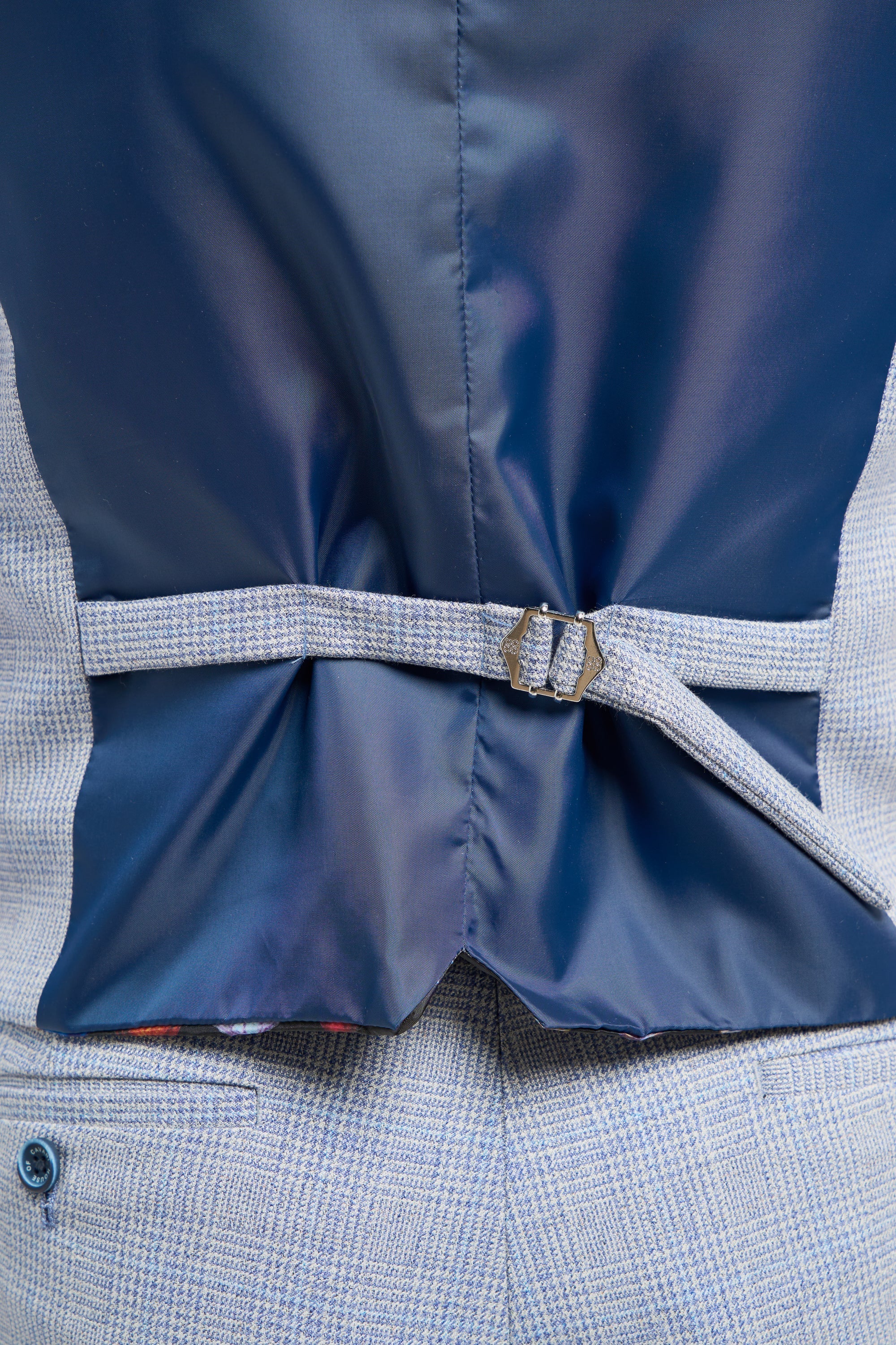 Caridi - Colete azul claro masculino para casamento