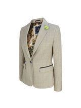 Blazer feminino de tweed creme